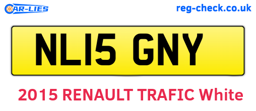 NL15GNY are the vehicle registration plates.