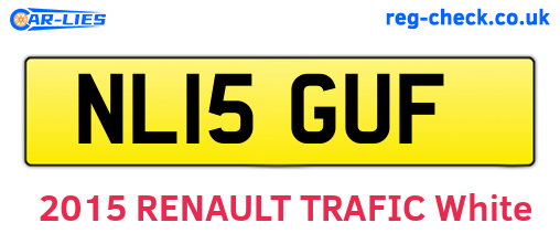 NL15GUF are the vehicle registration plates.