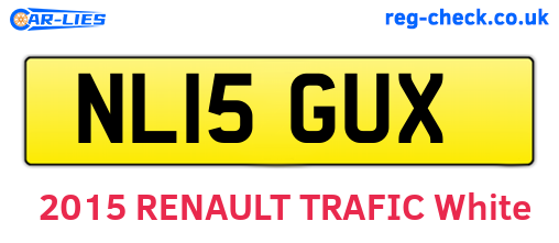 NL15GUX are the vehicle registration plates.