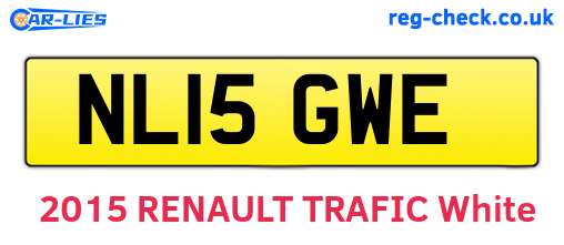 NL15GWE are the vehicle registration plates.