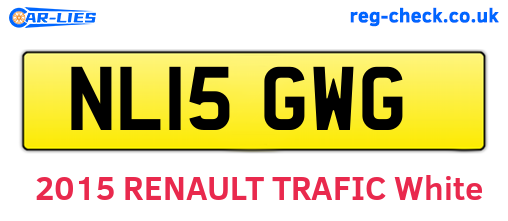 NL15GWG are the vehicle registration plates.