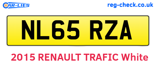 NL65RZA are the vehicle registration plates.