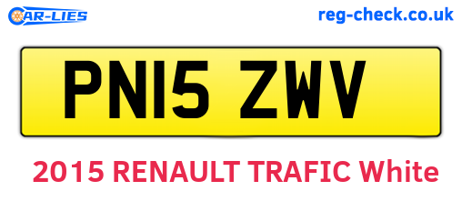 PN15ZWV are the vehicle registration plates.