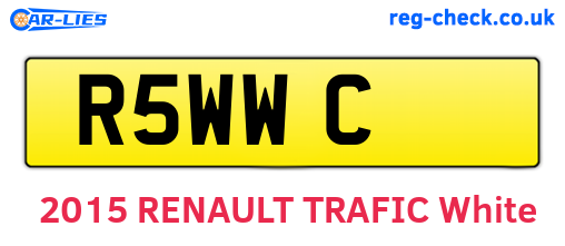 R5WWC are the vehicle registration plates.
