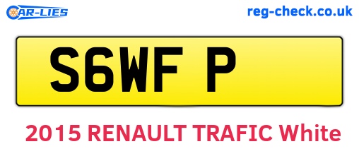 S6WFP are the vehicle registration plates.