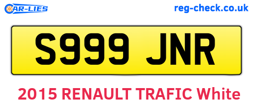 S999JNR are the vehicle registration plates.