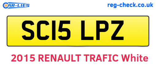 SC15LPZ are the vehicle registration plates.