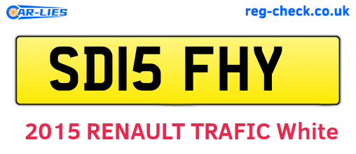 SD15FHY are the vehicle registration plates.