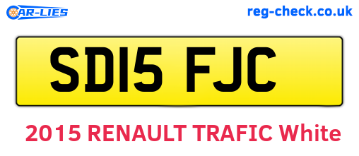 SD15FJC are the vehicle registration plates.