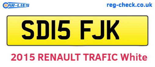 SD15FJK are the vehicle registration plates.