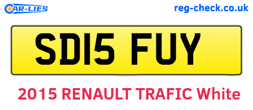 SD15FUY are the vehicle registration plates.