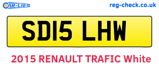 SD15LHW are the vehicle registration plates.