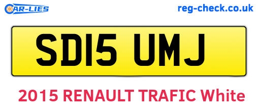 SD15UMJ are the vehicle registration plates.
