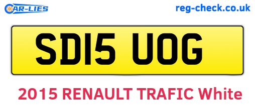 SD15UOG are the vehicle registration plates.