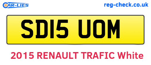 SD15UOM are the vehicle registration plates.