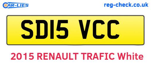 SD15VCC are the vehicle registration plates.