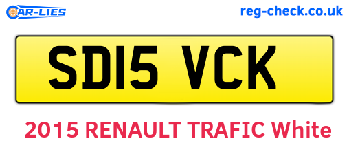 SD15VCK are the vehicle registration plates.