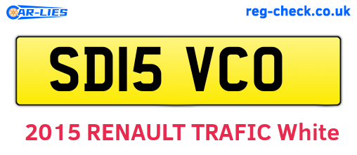 SD15VCO are the vehicle registration plates.