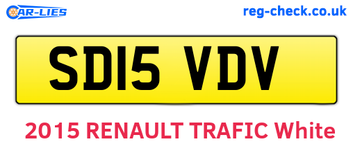 SD15VDV are the vehicle registration plates.