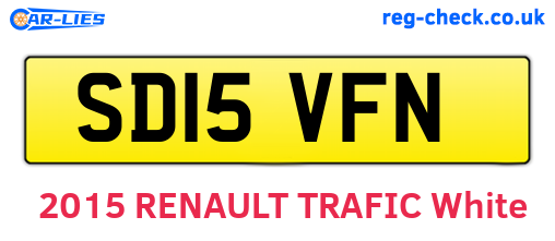 SD15VFN are the vehicle registration plates.
