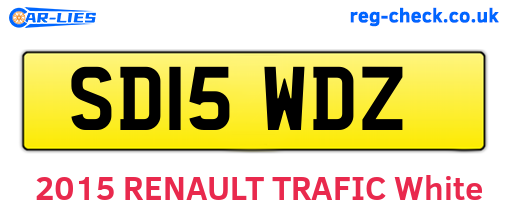 SD15WDZ are the vehicle registration plates.
