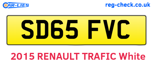 SD65FVC are the vehicle registration plates.