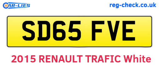 SD65FVE are the vehicle registration plates.
