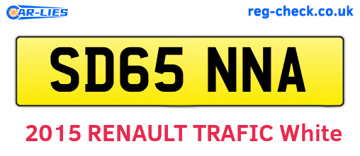 SD65NNA are the vehicle registration plates.