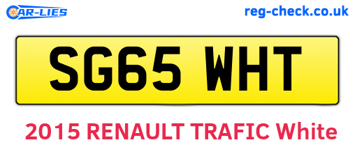 SG65WHT are the vehicle registration plates.