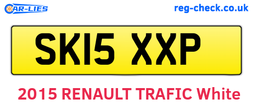 SK15XXP are the vehicle registration plates.