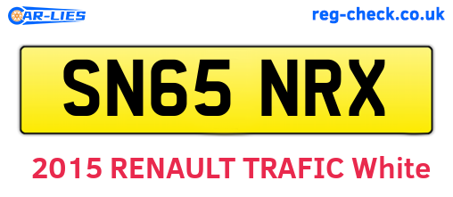 SN65NRX are the vehicle registration plates.