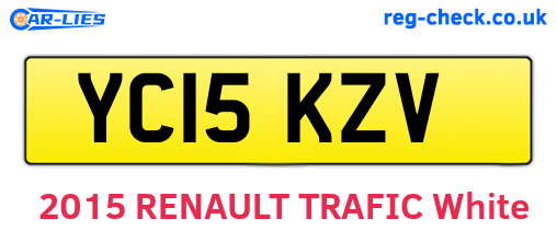 YC15KZV are the vehicle registration plates.