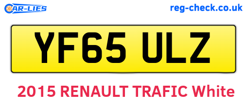 YF65ULZ are the vehicle registration plates.