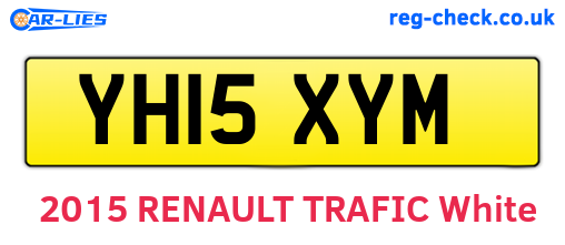 YH15XYM are the vehicle registration plates.