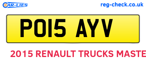 PO15AYV are the vehicle registration plates.