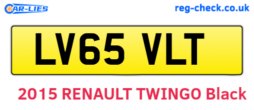 LV65VLT are the vehicle registration plates.