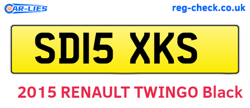 SD15XKS are the vehicle registration plates.