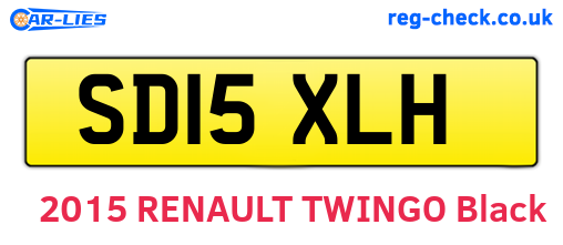 SD15XLH are the vehicle registration plates.