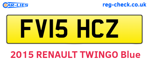 FV15HCZ are the vehicle registration plates.