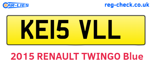 KE15VLL are the vehicle registration plates.