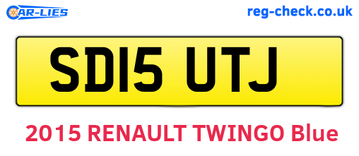 SD15UTJ are the vehicle registration plates.