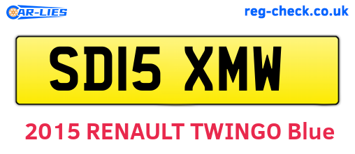 SD15XMW are the vehicle registration plates.