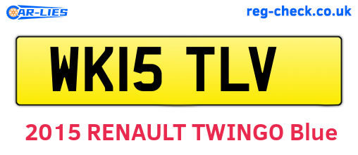 WK15TLV are the vehicle registration plates.