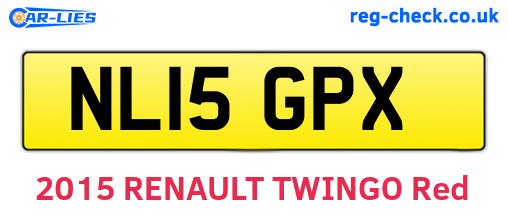 NL15GPX are the vehicle registration plates.