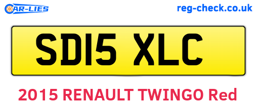 SD15XLC are the vehicle registration plates.