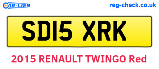 SD15XRK are the vehicle registration plates.