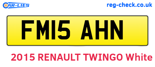 FM15AHN are the vehicle registration plates.