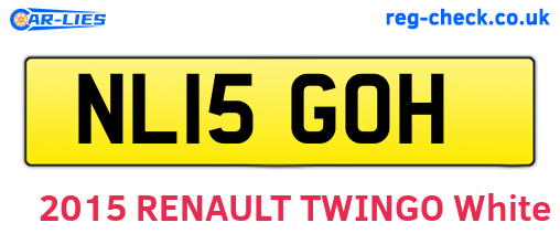 NL15GOH are the vehicle registration plates.