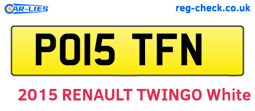 PO15TFN are the vehicle registration plates.