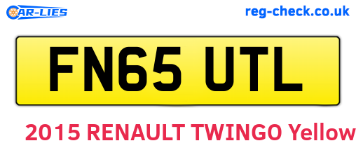 FN65UTL are the vehicle registration plates.